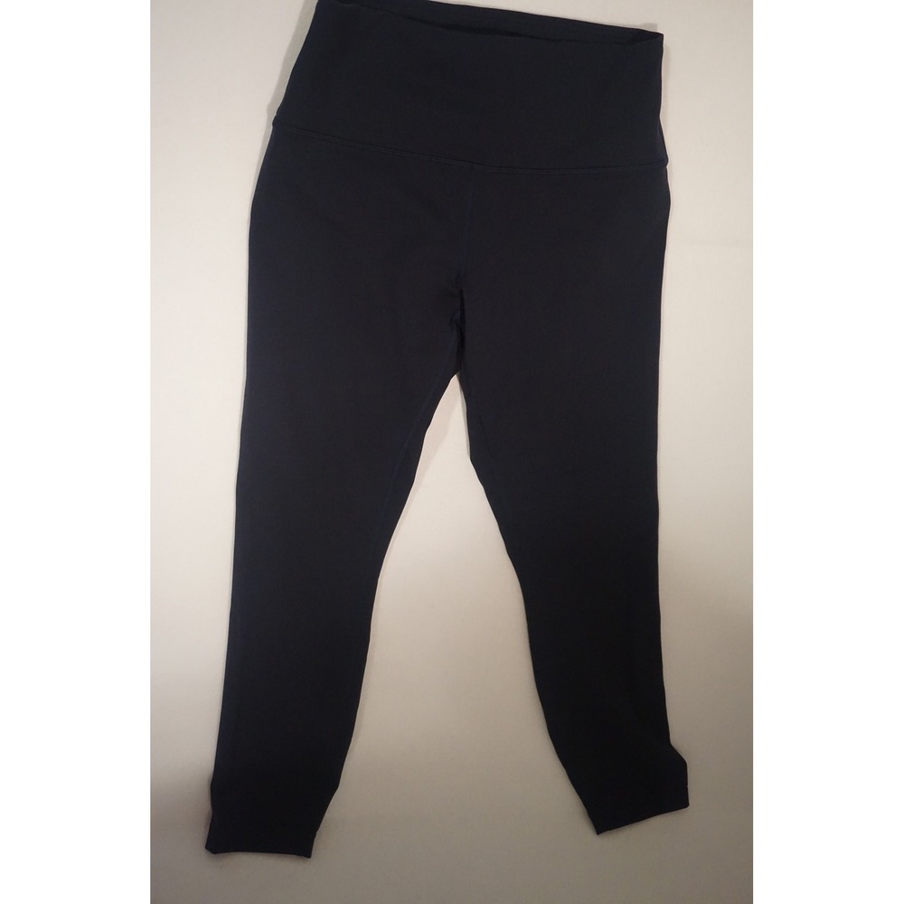 Lululemon Leggings Womens 10 Navy Blue Cropped High-Rise Gym Athleticwear